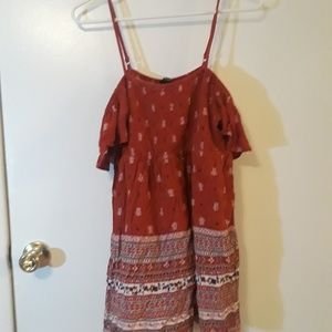 Forever21 burnt orange boho tunic